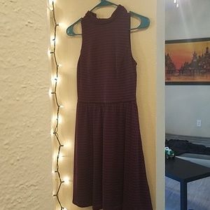 short purple dress